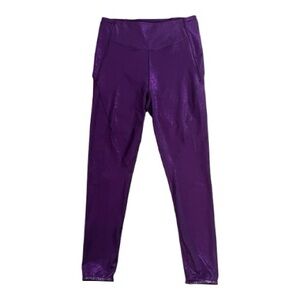 Victoria’s Secret Purple Sparkle Leggings ✨ Size L (12) Pockets | Like New